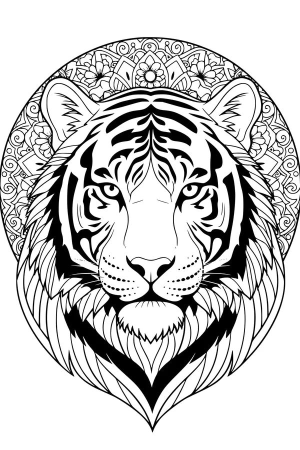 Tiger King with a Magical Mane