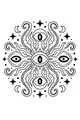 Many-Eyed Friend from the Starry Swirl