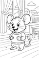 Sammy the Mouse in a Cozy Sweater