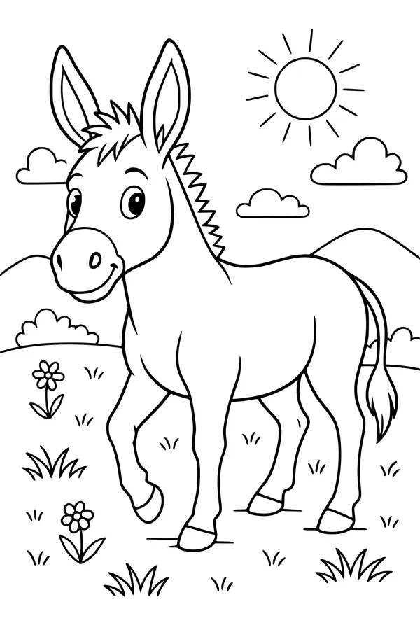 Sunny Day with Daisy the Donkey