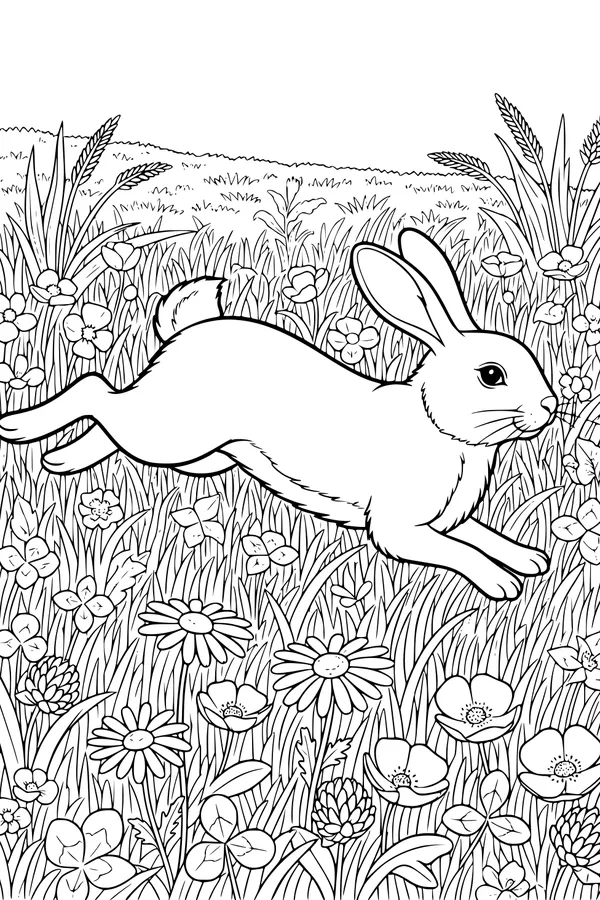 Benny Bounds Through the Wildflower Meadow