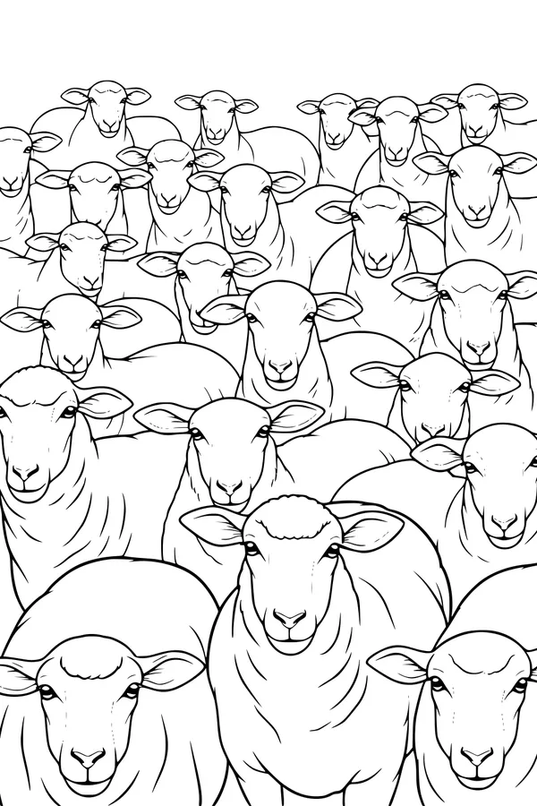 The Great Sheep Staring Contest