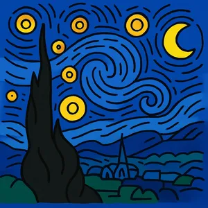 Famous Paintings coloring page category