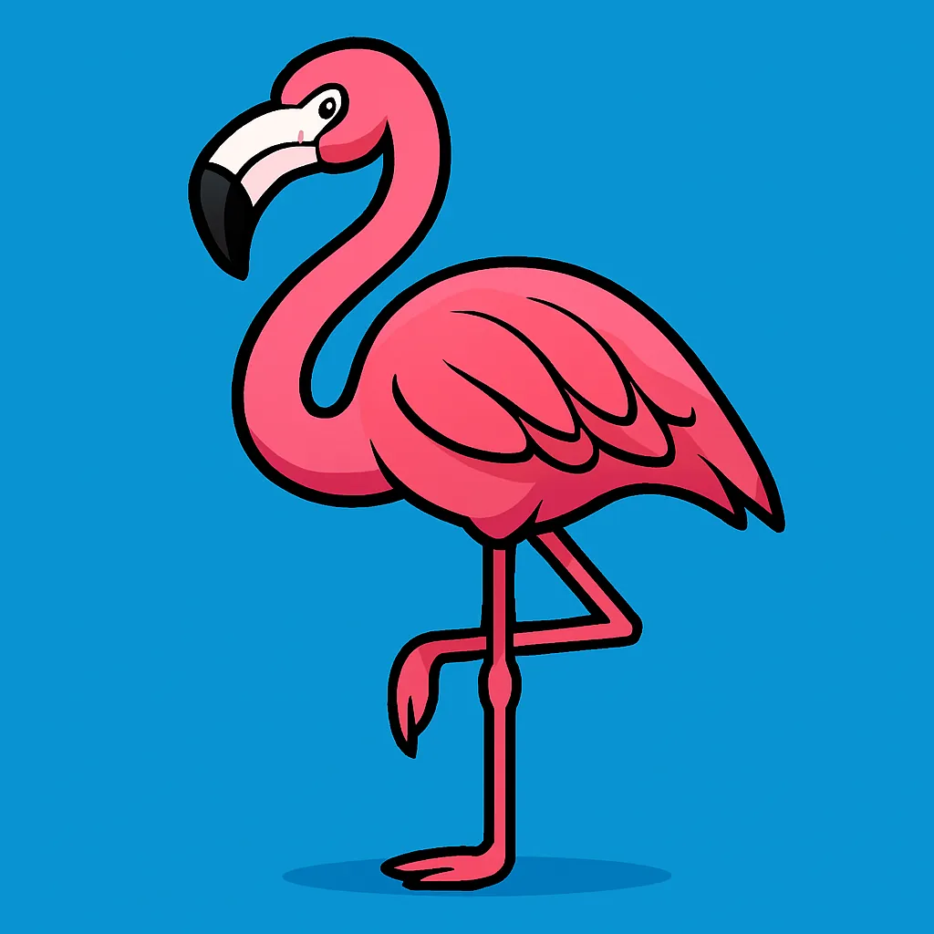 Free Printable Flamingos Coloring Pages
