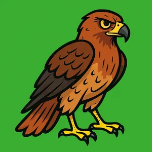 Hawks coloring page category