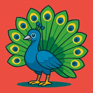 Peacocks coloring page category