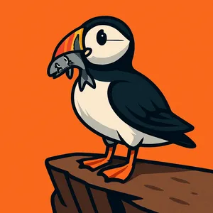 Puffins coloring page category