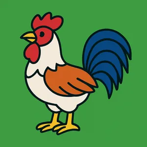 Roosters coloring page category