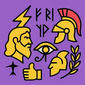 Mythology coloring page category