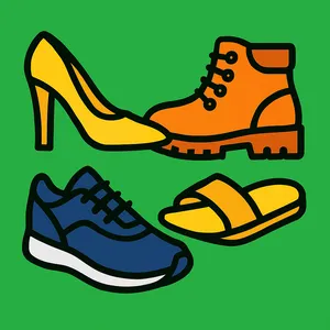 Shoes & Footwear coloring page category