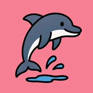 Dolphins coloring page category