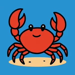 Crabs coloring page category