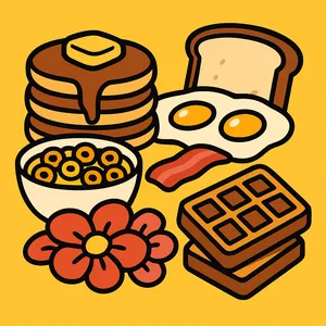 Breakfast Foods coloring page category