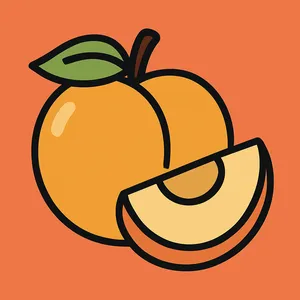 Peaches & Nectarines coloring page category