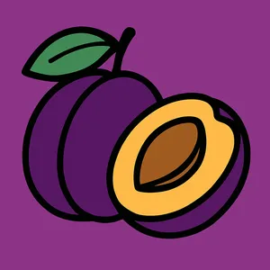 Plums coloring page category