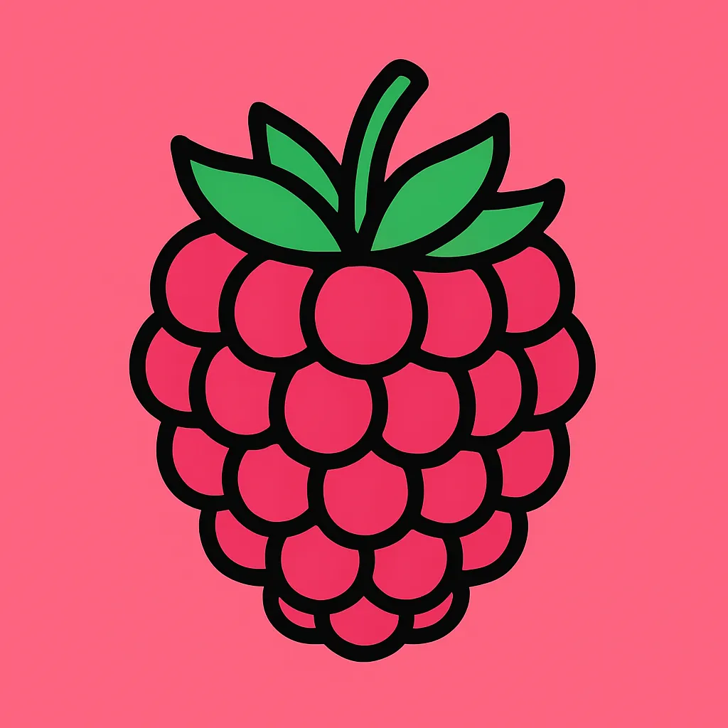 Free Printable Raspberries Coloring Pages