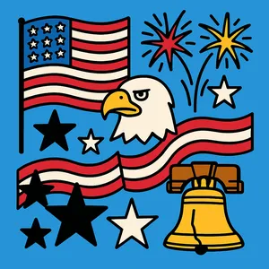 Fourth of July / Independence Day coloring page category
