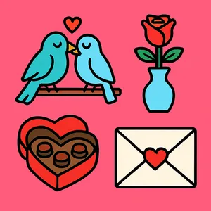 Valentine's Day coloring page category