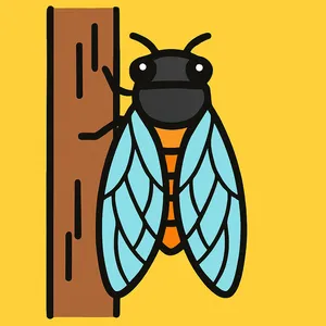 Cicadas coloring page category