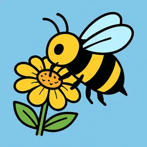 Bees coloring page category