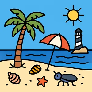 Beaches & Coastlines coloring page category