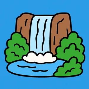 Waterfalls coloring page category