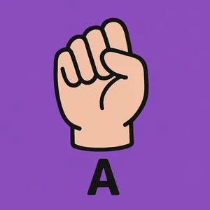 Sign Language Alphabet coloring page category