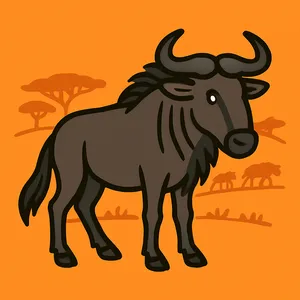Wildebeests