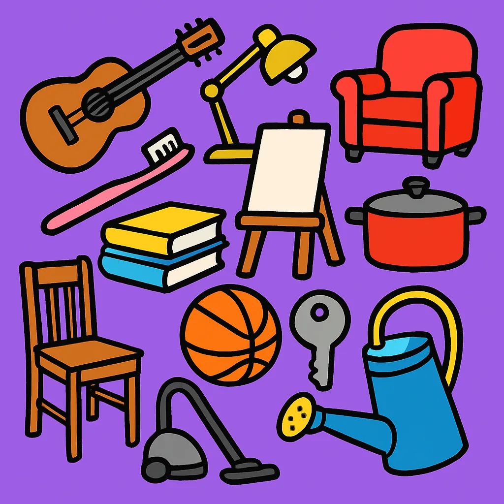 A Printable Object Free Printable Objects Coloring Pages