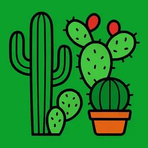 Cacti & Succulents coloring page category