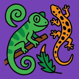 Chameleons & Geckos