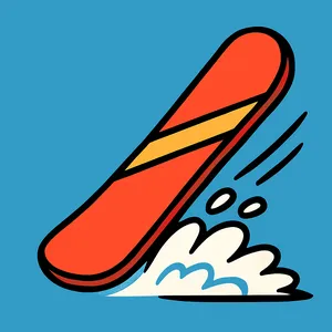 Snowboarding coloring page category