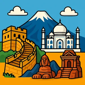 Asian Landmarks coloring page category