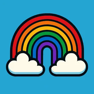 Rainbows coloring page category