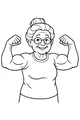 Mighty Grandma Flexes