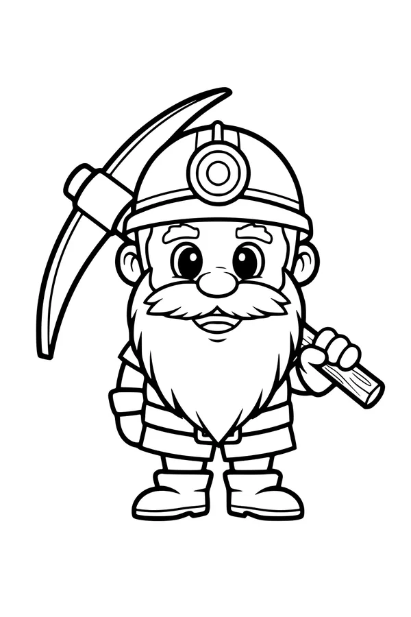 Beardy Miner Gnome Ready to Dig