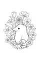 Mole Hiding in the Flower Patch