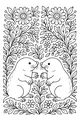 Mole Friends in a Garden Maze