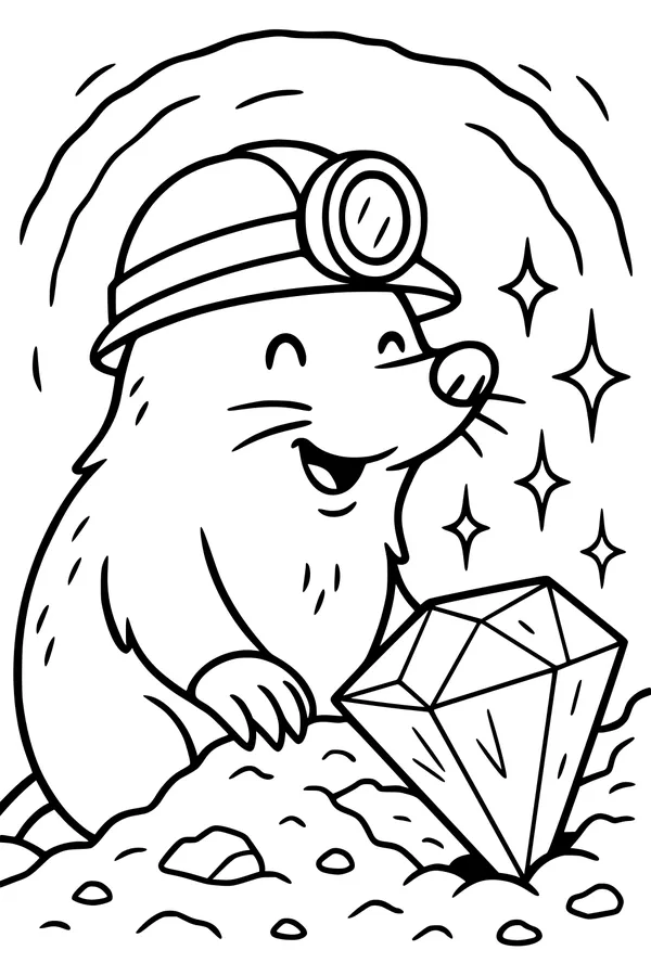 Milo the Miner Discovers a Giant Gem