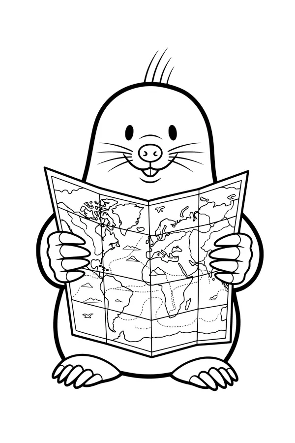 Milo Mole Plots a Big World Trip