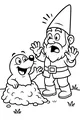 Surprise in the Garden: Mole Meets Gnome
