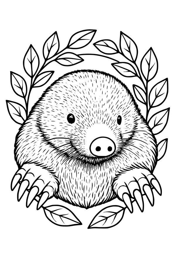 Mole in the Leafy Tunnel