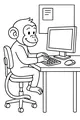 Monkey at the Busy Desk