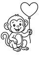 Little Monkey and the Heart Balloon