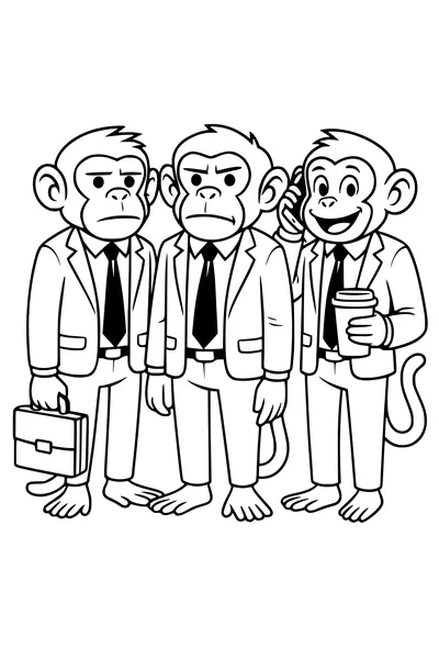 Monkey Business Meeting Trio