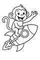 Monkey Blasts Off to the Stars