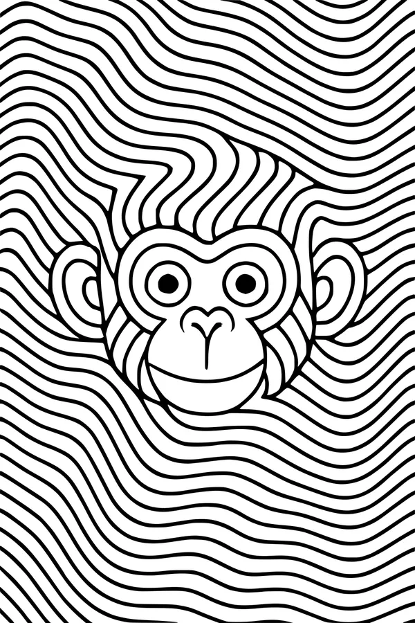 Wavy Jungle Monkey Surprise