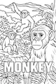 Monkey Mischief in the Jungle Leaves
