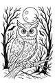 Moonlit Owl in Whispering Trees