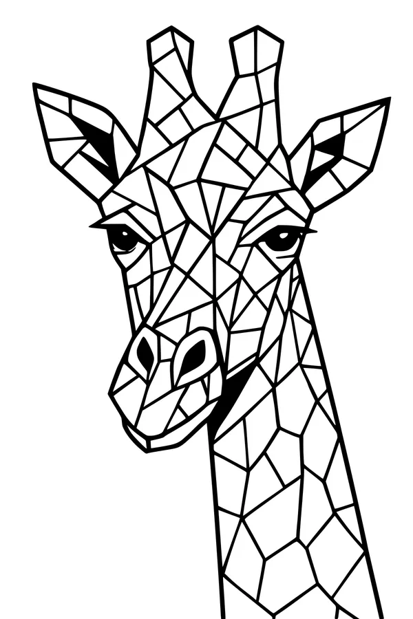 Sparkle the Geometric Giraffe